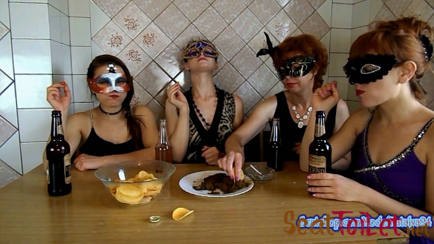The morning Breakfast the four girls with ModelNatalya94 [MPEG-4]