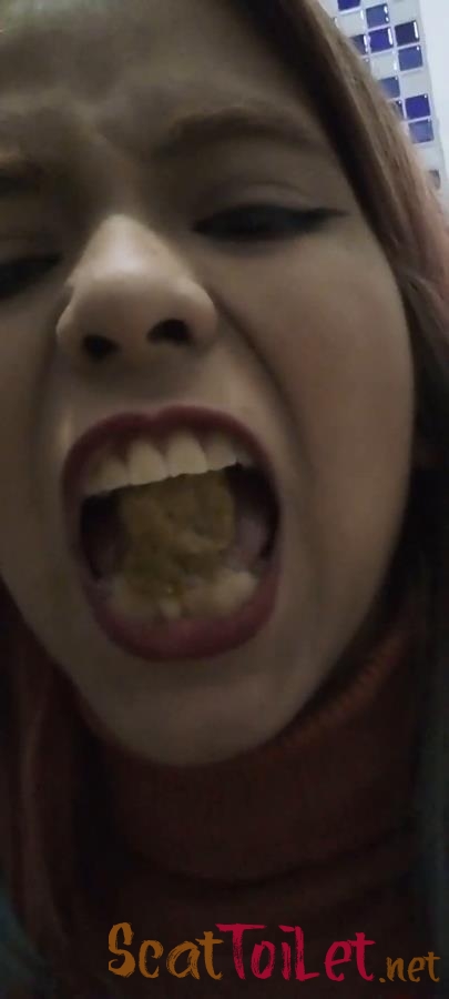 Playing in the Airport Bathroom, Eat Shit with Sirena Rozhevy P1 [MPEG-4]