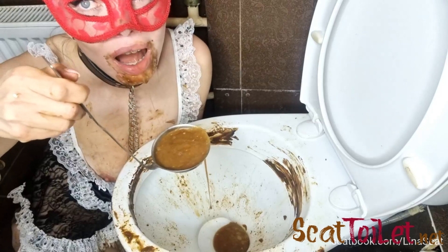 Scatlina 2026 - Cleaning the toilet by a shitty housekeeper Full version [MPEG-4]